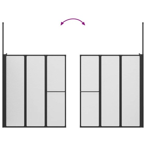 VidaXL Parawan prysznicowy Biały 120 x 70 x 137 cm Aluminium