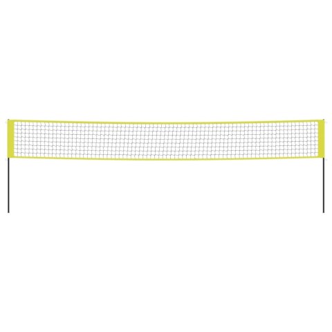 SIATKA DO GRY W SIATKÓWKĘ ŻÓŁTO-CZARNA 823X244CM TKANINA PE