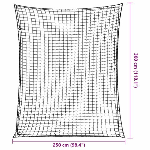 SIATKA NA PRZYCZEPĘ Z ELASTYCZNĄ LINKĄ CZARNA 3X2,5 M PP