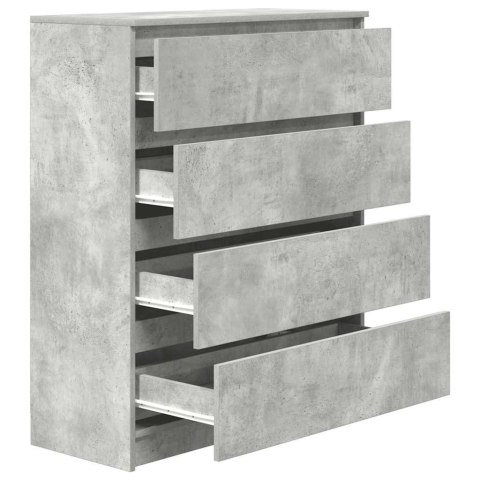 VidaXL Komoda Betonowa Szara 80x35x99 cm Drewno klejone