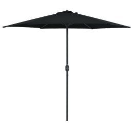 VidaXL Parasol ogrodowy na aluminiowym słupku, 270x246 cm, czarny