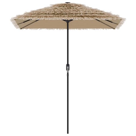 PARASOL OGRODOWY NA STALOWYM SŁUPKU BRĄZOWY 300X200X250CM