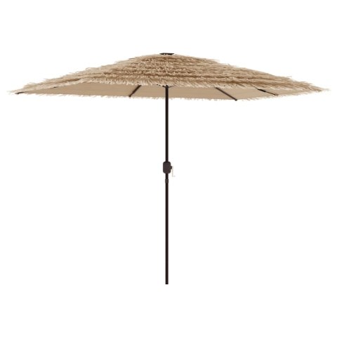 PARASOL OGRODOWY NA STALOWYM SŁUPKU BRĄZOWY 300X200X250CM