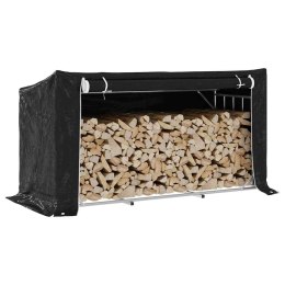 STOJAK NA DREWNO OPAŁOWE Z DRUTEM STALOWYM 200,5X80,5X110,5CM