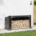 STOJAK NA DREWNO OPAŁOWE Z DRUTEM STALOWYM 200,5X80,5X110,5CM