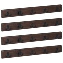 VidaXL Wieszak Brązowy 60 x 7 x 8 cm Lite Drewno Recyklingowe