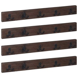 VidaXL Wieszak Brązowy 60 x 7 x 8 cm Lite Drewno Recyklingowe