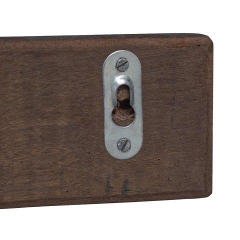 VidaXL Wieszak Brązowy 60 x 7 x 8 cm Lite Drewno Recyklingowe