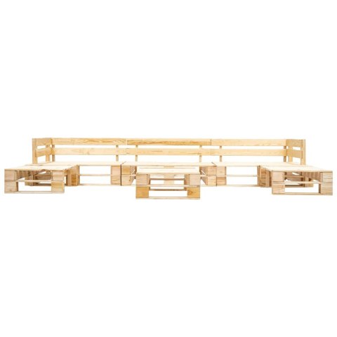 VidaXL 6-cz. zestaw ogrodowy, szare poduszki, palety z drewna