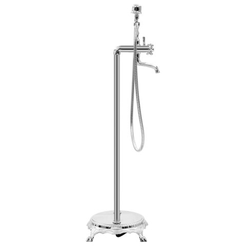 VidaXL Bateria wolnostojąca do wanny, stal nierdzewna, 99,5 cm