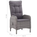 5-CZĘŚCIOWY ZESTAW MEBLI OGRODOWYCH SZARY