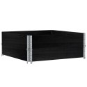 VidaXL Nadstawki paletowe, 2 szt., czarne, 100x100 cm, drewno sosnowe