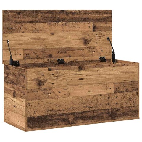 SKRZYNIA 100X42X46 CM STARE DREWNO KUFER BOX SIŁOWNIK GAZOWY SCHOWEK ŁAWA