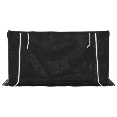 VidaXL Stojak na drewno opałowe z drutem stalowym, 200,5x60,5x110,5 cm