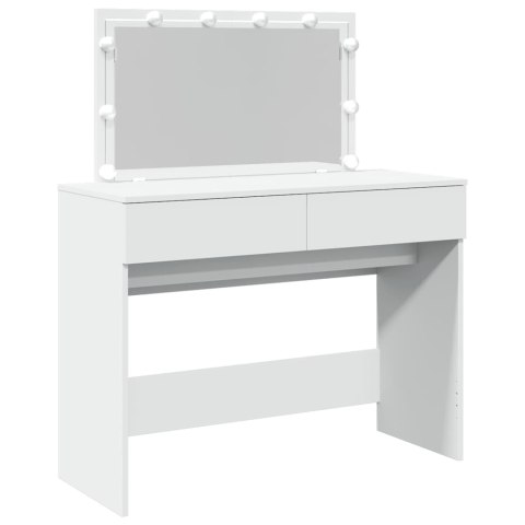 TOALETKA Z OŚWIETLENIEM LED BIAŁA 100X40X120CM