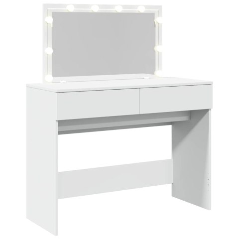 TOALETKA Z OŚWIETLENIEM LED BIAŁA 100X40X120CM