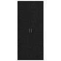 VidaXL Wysoka szafa Czarny dąb 80 x 35 x 180 cm