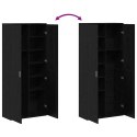 VidaXL Wysoka szafa Czarny dąb 80 x 35 x 180 cm