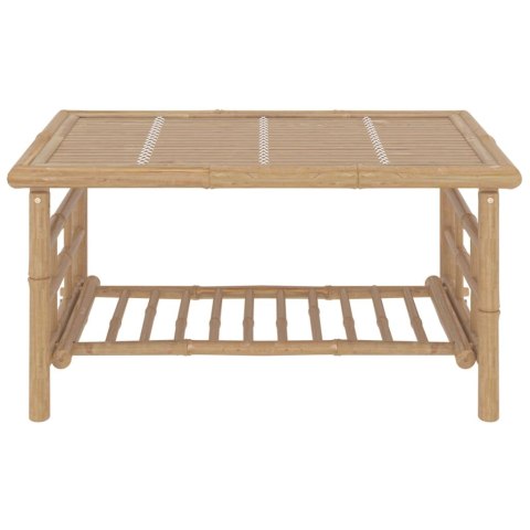 2-CZ. ZESTAW MEBLI DO OGRODU CIEMNOSZARE PODUSZKI BAMBUS