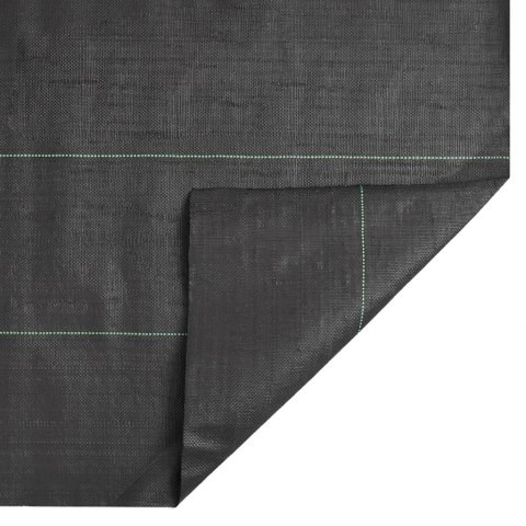 VidaXL Agrowłóknina antychwastowa, czarna, 2x50 m, PP