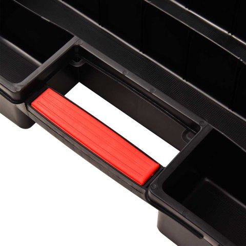 VidaXL Pudełka asortymentowe 2 szt. z regulowanymi przegródkami