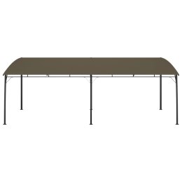 ZADASZENIE OGRODOWE TAUPE 6X3X2,55 M STALOWY PAWILON OGRODOWY DUŻY SOLIDNY