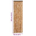 VidaXL Zasłona przeciwko owadom, ochra i biel, 56x185 cm, szenil