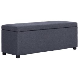 ŁAWKA ZE SCHOWKIEM 116CM CIEMNOSZARA POLIESTER