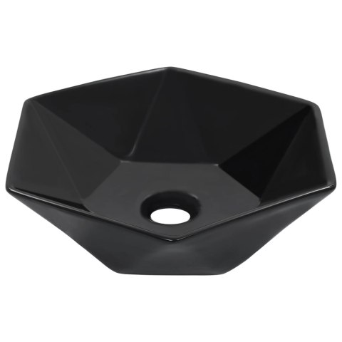 UMYWALKA 41X36,5X12CM CERAMICZNA CZARNA