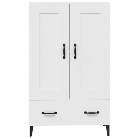 VidaXL Wysoka szafka, biała, 70x31x115 cm, materiał drewnopochodny