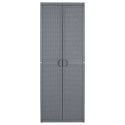 VidaXL Szafa ogrodowa, szara, 65x45x172 cm, rattan PP