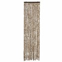 VidaXL Zasłona przeciwko owadom, beż i brąz, 56x185 cm, szenil