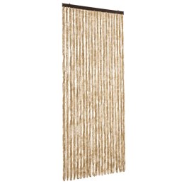 VidaXL Zasłona przeciwko owadom, beżowa, 90x200 cm, szenil