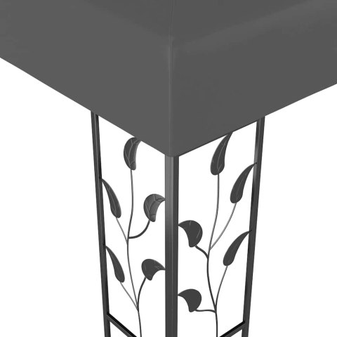 ALTANA Z PODWÓJNYM DACHEM, 3X4 M, ANTRACYTOWA