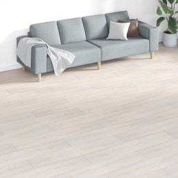 VidaXL Deski podłogowe 18 pcs Biały 5,26 m² PVC