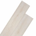 VidaXL Deski podłogowe 18 pcs Biały 5,26 m² PVC