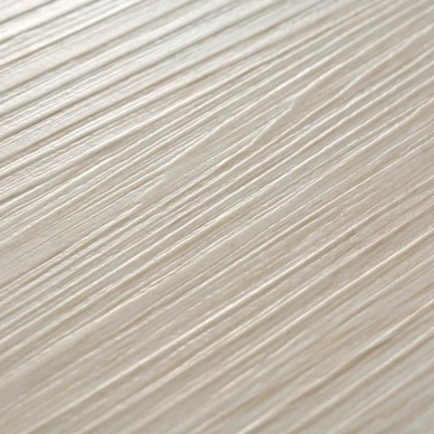 VidaXL Deski podłogowe 18 pcs Biały 5,26 m² PVC
