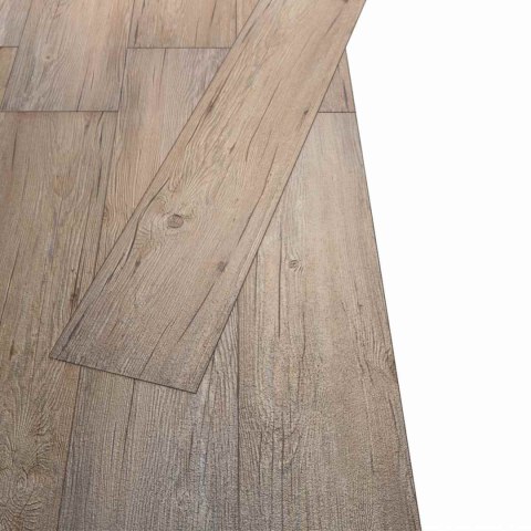 VidaXL Deski podłogowe 18 pcs Brązowy 5,26 m² PVC