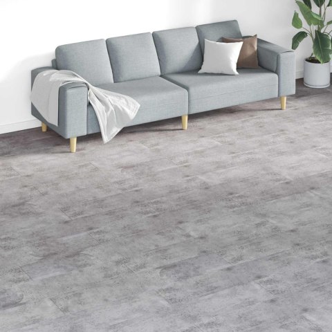 VidaXL Deski podłogowe 18 pcs Cementowy brąz 5,26 m² PVC