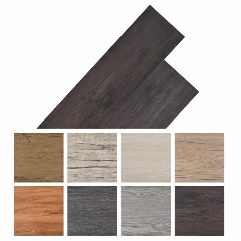 VidaXL Deski podłogowe 18 pcs Ciemnoszary 5,26 m² PVC