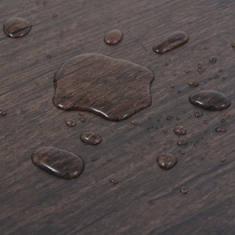 VidaXL Deski podłogowe 18 pcs Ciemny brąz 2,51 m² PVC