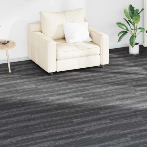 VidaXL Deski podłogowe 18 pcs Czarny i Biały 2,51 m² PVC