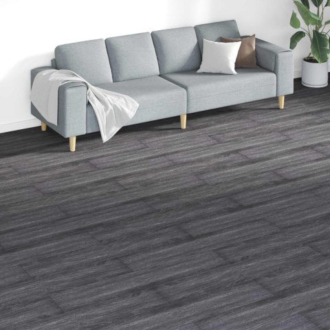 VidaXL Deski podłogowe 18 pcs Czarny i Biały 5,26 m² PVC