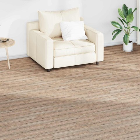 VidaXL Deski podłogowe 18 pcs Dąb brązowy 2,51 m² PVC