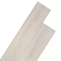 VidaXL Deski podłogowe 18 pcs Dąb klasyczny biały 2,51 m² PVC