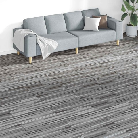 VidaXL Deski podłogowe 18 pcs Szary 5,26 m² PVC