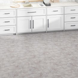 PANELE PODŁOGOWE SAMOPRZYLEPNE PVC 5,02 M2 ZIEMISTY SZARY 36 SZTUK