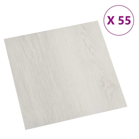 VidaXL Deski podłogowe 55 pcs Beżowy 5,11 m² PVC