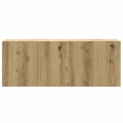 8-CZ. ZESTAW SZAFEK TV DĄB ARTISAN MATERIAŁ DREWNOPOCHODNY