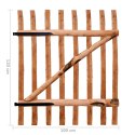 VidaXL Drewniana furtka, leszczyna impregnowana, 100x120 cm